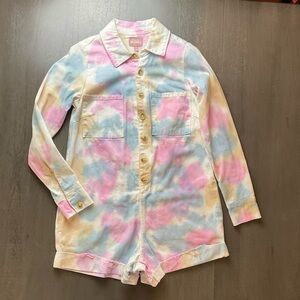 Show Me Your Mumu Denim Shorts Jumpsuit Romper Small NWOT